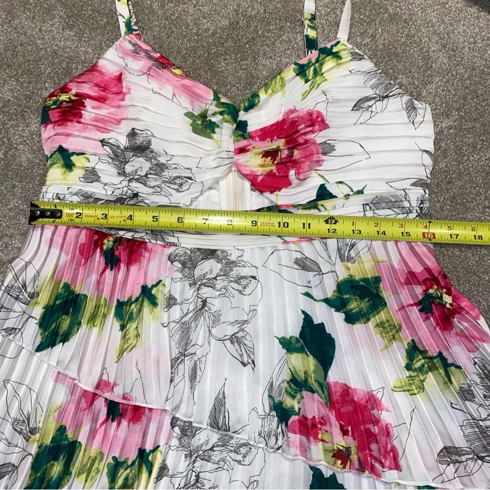 NEW Abercrombie‎ & Fitch Giselle Pleated Tiered Maxi Dress Floral Size Large P